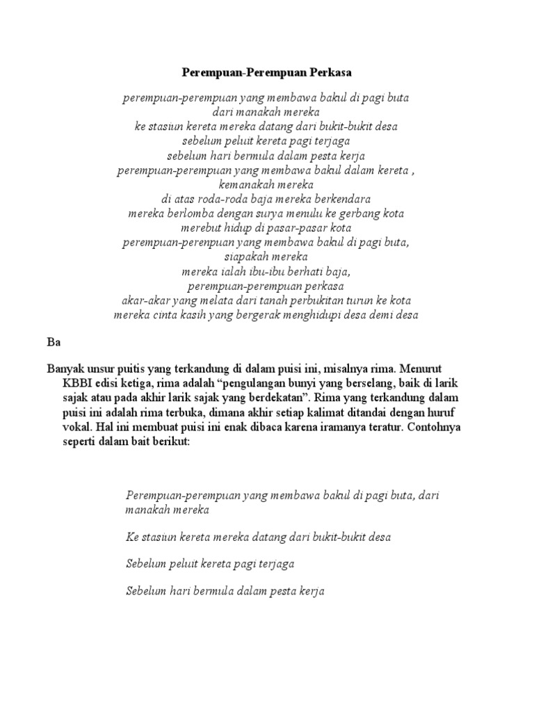 Contoh Resensi Puisi