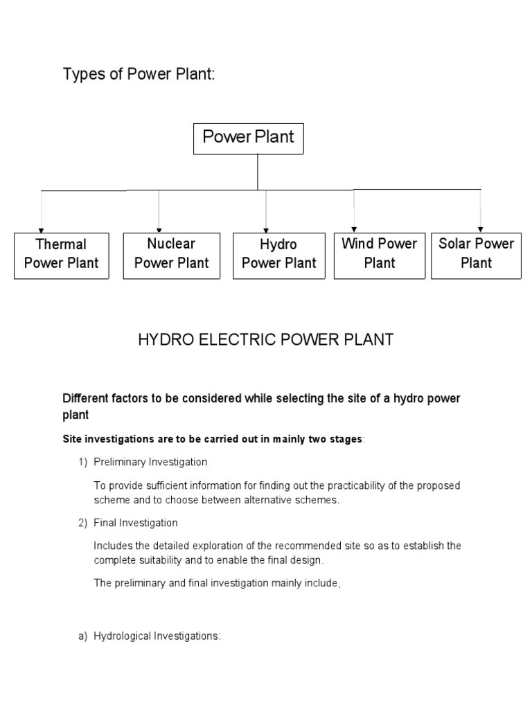 Hydro Electric Power Plant | PDF | Hydroelectricity | Reservoir