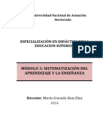 Modulo 3 Sistematizacion Del Aprendizaje y de La Enseñanza