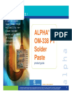 20120718  ALPHA OM338 PT Solder Paste Product Manual.pdf