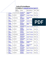 Jadwal Pertandingan