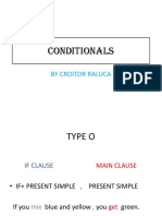 Conditionals: by Croitor Raluca