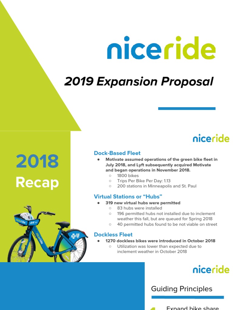 Nice Ride 2019 Proposal - Final 2.4.2019 | PDF | Lyft | Fee