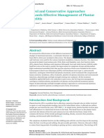 Novel and Conservative Approaches Towards Effective Management of Plantar Fasciitis.