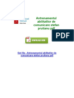 Antrenamentul Abilitatilor de Comunicare Stefan Prutianu PDF