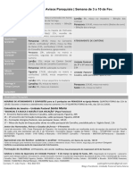 Avisos Paroquiais Semana 3-10 Fev