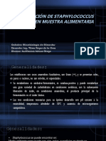 Determinación de Staphylococcus en Muestra Alimentaria