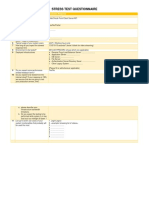 Questionnaires - Stress Testing