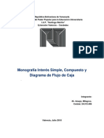 Monografía Interés Simple, Compuesto y Diagrama de Flujo de Caja
