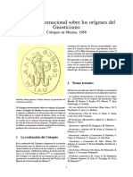 Coloquio Internacional Sobre Los Orígenes Del Gnosticismo Coloquio de Mesina PDF