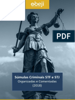 1257 Smulas Criminais STF e STJ Organizadas e Comentadas 2018