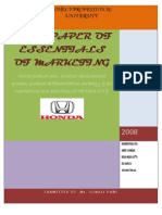 Term Paper of Essentials of Marketing: LOV ELY Professional University