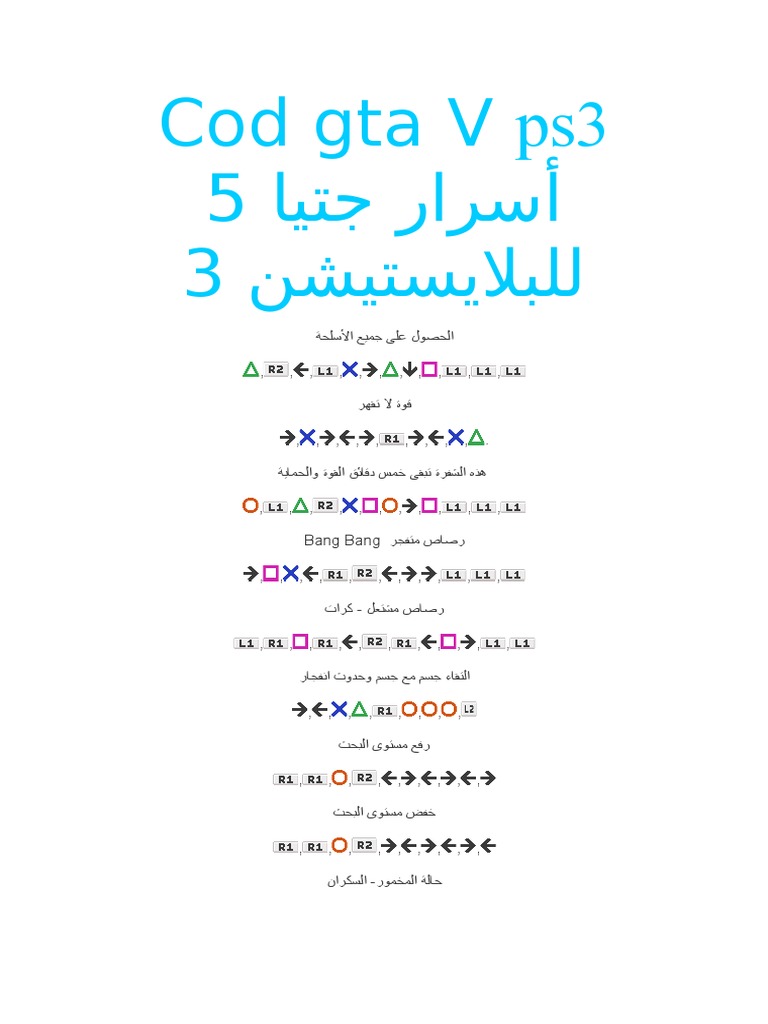 كود دراجة نارية Gta 5 Ps3 Markabaku Com