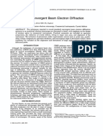 Techniques of Convergent Beam Electron Diffraction