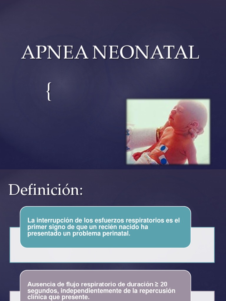 Apnea Neonatal PDF Apnea Reanimación cardiopulmonar