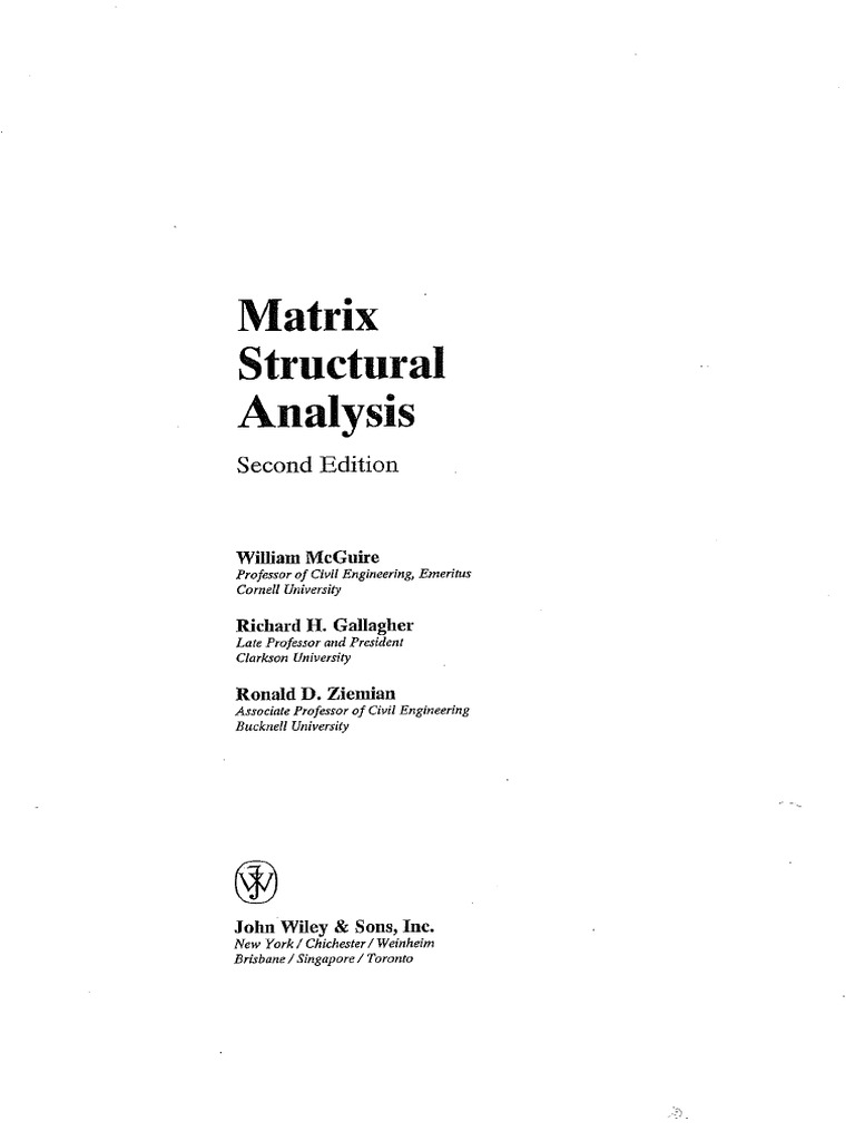 Matrix Structural Analysis p001-079 | PDF