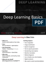 Deep Learning Basics in One Slide