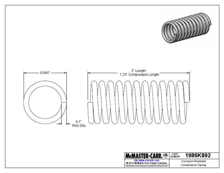 1986k892 302 Stainless Steel Compression Spring PDF