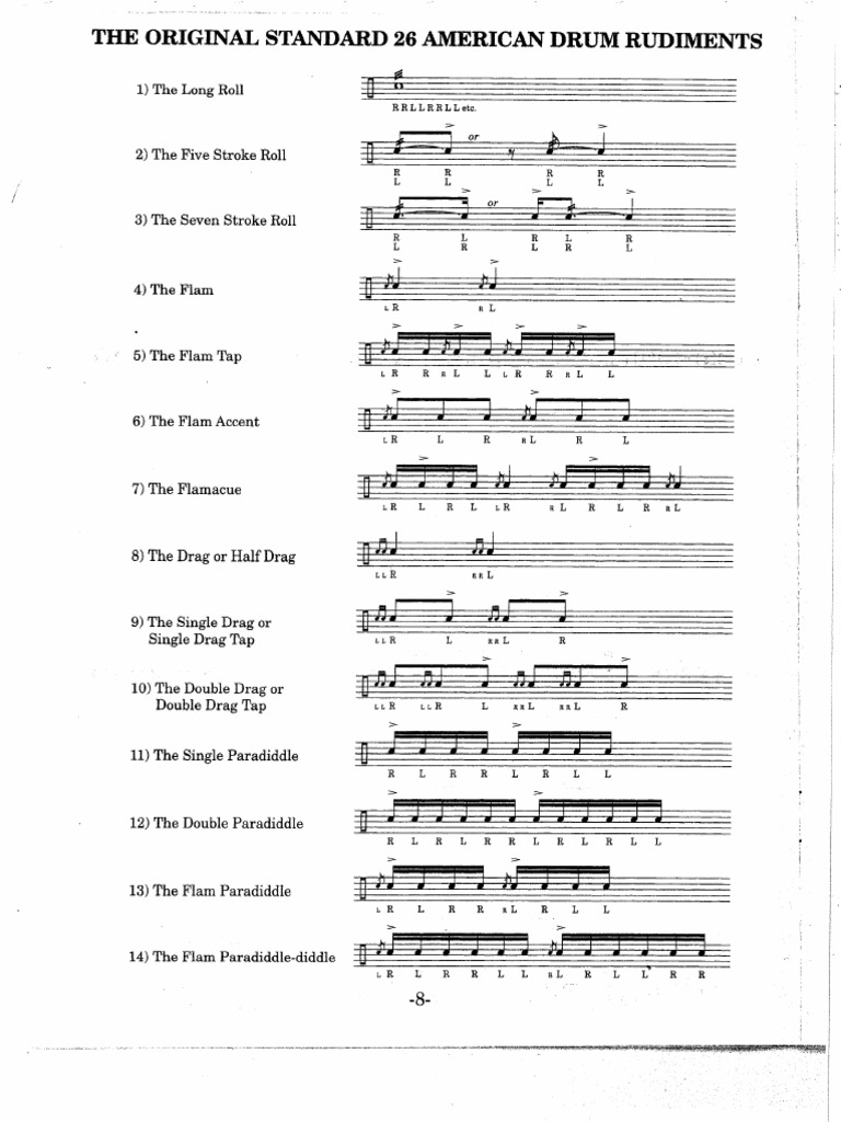 standard 26 drum rudiments.pdf