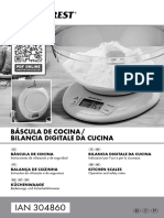 Báscula Cocina, Manual 304860 - ES