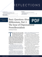 Basic Questions About The Millennium, Part 2: The Issue of Dispensational Premillennialism