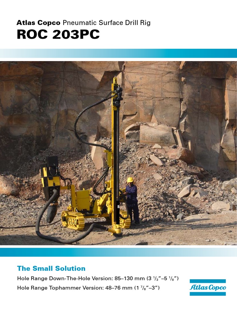 Roc 203PC DTH PDF | PDF | Drilling Rig | Drill