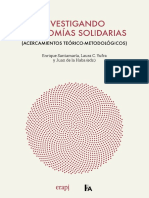 Investigando Economias Solidarias. Acercamientos teórico-metodológicos (2019)