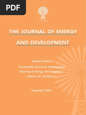 Sustainable Economic Development Planning In Energy Rich