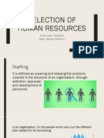 Selection of Human Resources