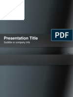 Presentation Title: Subtitle or Company Info