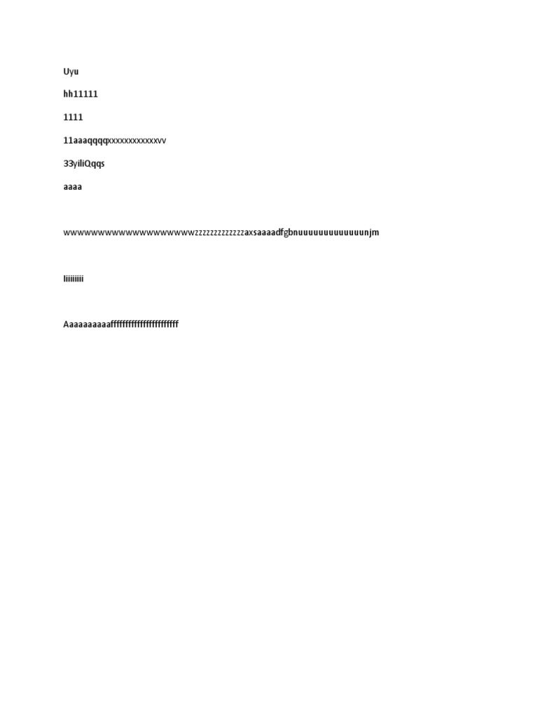 Unreadable Text Document | PDF