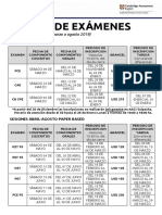 Fechas Cambridge