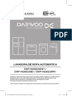 Manual Lavadora de Ropa Automatica Daewoo