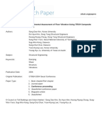 2004 Experimental Assessment of Floor Vibration Using Itech Composite Beam