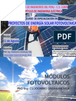 3 Módulos Fotovoltaicos (2 H)