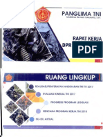 Paparan Panglima TNI ke Komisi I DPR-MPR Januari 2018