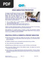 Child Abduction Prevention