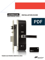 Installation Guide Trane Electronic Lock PDF