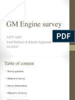 GM Engine Survey: AITT 3480 Joud Bukhari & Khalid Alghamdi 3/1/2018