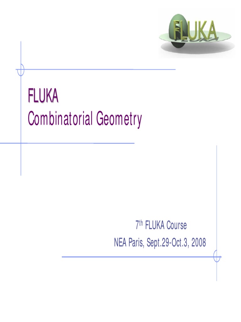 Fluka Combinatorial Geometry PDF Cartesian Coordinate System Combinatorics