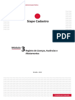 Módulo 3 - Registro de Licenças, Ausências e Afastamentos