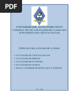 Tópicos 2019 Ciências Sociais