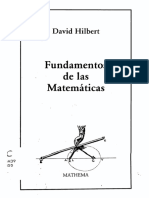 Fundamentos de Las Matematicas - Hilbert (OCR & BMS) PDF