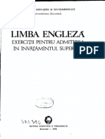 Limba Engleza - Exercitii Pentru Admitere