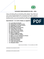Edital de Convocação para Eleição PDF