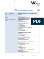 Fact Sheet 2014-2015 WU (Vienna University of Economics and Business)