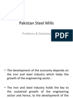 Pakistan Steel Mills: Problems & Solutions