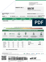 Cabrera Vazquez Norberto de J: Total $88.00