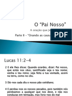 Mensagem - O Pai Nosso - Parte II - Orando Os Planos de Deus