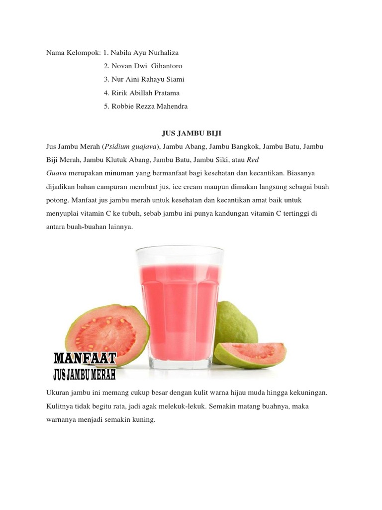 Jus Jambu Merah